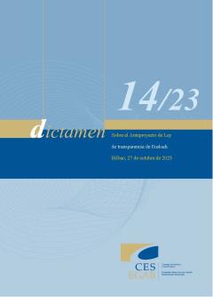 Dictamen 14/23 de 27 de octubre, sobre el Anteproyecto de Ley de Transparencia de Euskadi